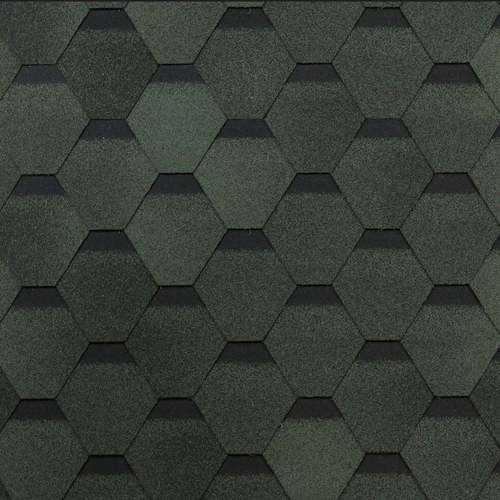 Гибкая черепица ТехноНиколь Shinglas Оптима Зеленый, 3 м2/упак