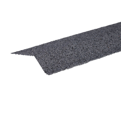 Планка карнизная с гранулятом, графитовый 75х50х5 мм, 1,25 м, шт