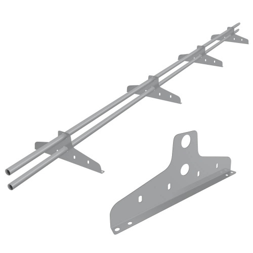 Снегозадержатель BORGE NewLine 40х20мм 3 метра 4 опоры RAL7004 Серый