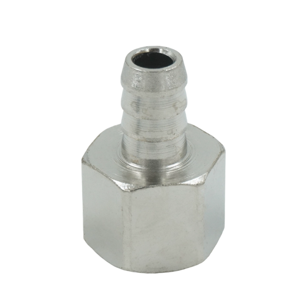 OPT-74012HF Штуцер пневматический ёлочка с обжимным кольцом, внутренняя резьба 1/4", 12 мм