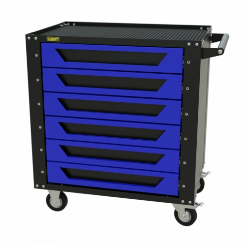 Gt6.blue Тележка инструментальная Garopt 6 ящиков СИНЯЯ, Серия "Low-cost"