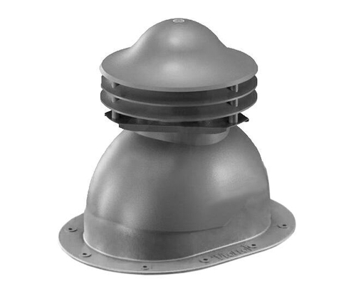 Универсальный выход вентиляции для готовой мягкой и фальцевой кровли 352\250\293 серый графит RAL 7024