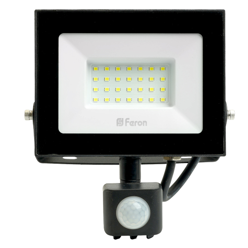 Светодиодный прожектор Feron с датчиком LL-907 IP44 30W 6400K 29557