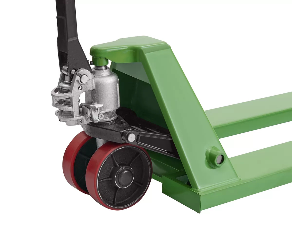 Тележка гидравлическая JD02 (г/п 2.5тн, L=1150мм, B=550мм) П/У колеса Euro-Lift