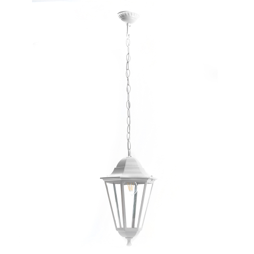 Светильник садово-парковый Feron 6205/PL6205 шестигранный на цепочке 100W E27 230V, белый 11071