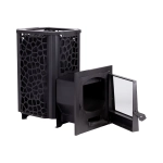 Печь для бани Сталь-Мастер HARD 30L Саванна Панорама 2025 со стеклом закрытая каменка дровяная