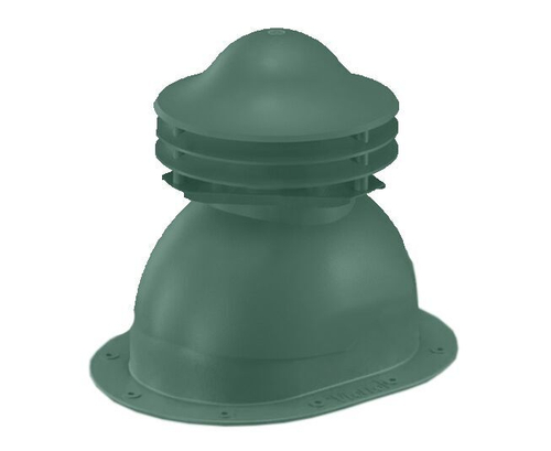 Универсальный выход вентиляции для готовой мягкой и фальцевой кровли 352\250\293 зеленый мох RAL 6005