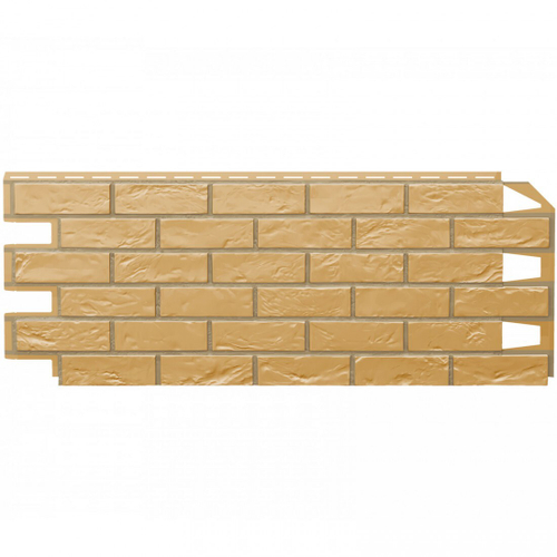 Панель фасадная ТехноНиколь Оптима Кирпич бежевый 1128х441 мм (0,42 м2), 10 шт/упак