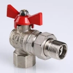 Кран шаровый с американкой угловой ½"в x ½"н Valtec Base VT.228.N.04
