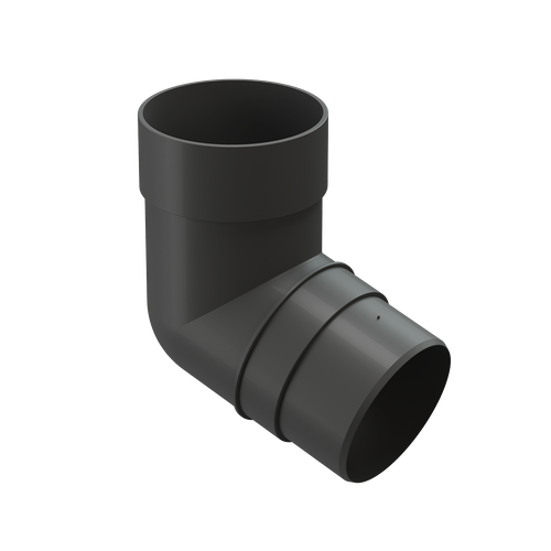 Колено 72˚ для водосточной трубы Premium, графит