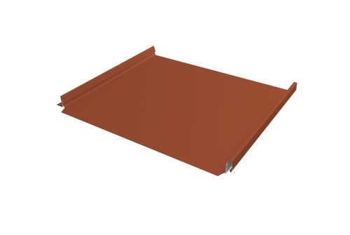 Кликфальц Fin 24 Grand Line 0,5 Satin Matt TX с пленкой на замках RAL 8004 терракота