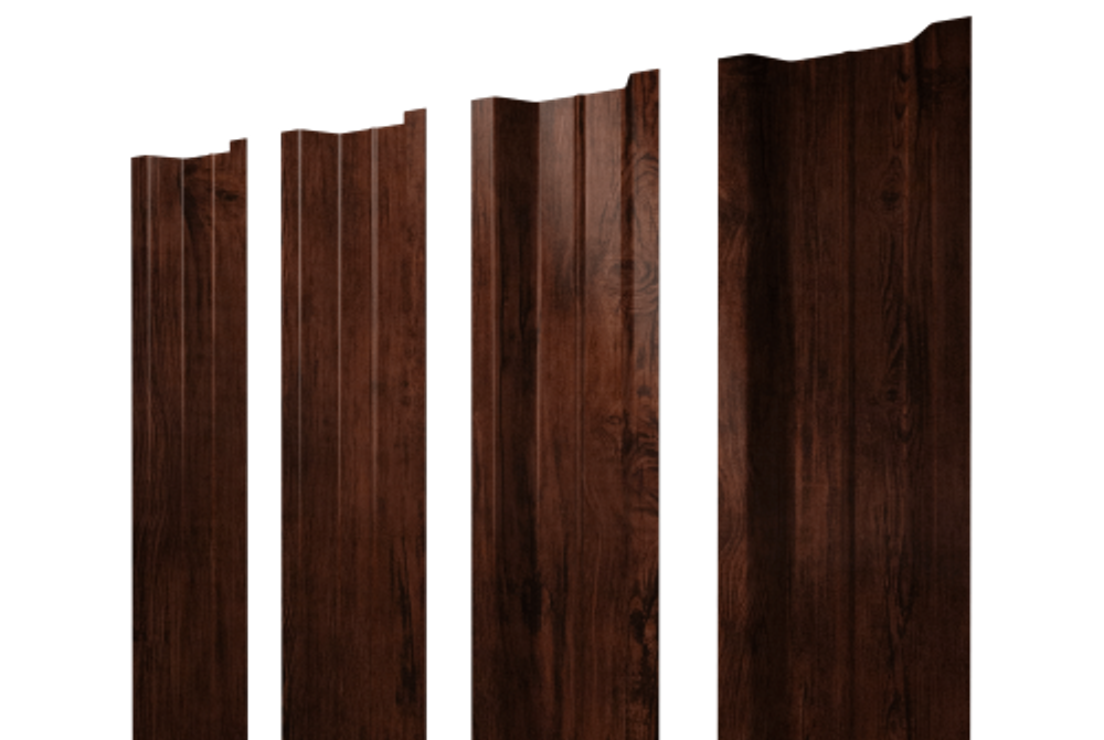 Штакетник П-образный В с прямым резом 0,45 Print Elite Cherry Wood TwinColor