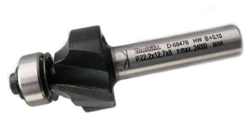 Кромочная калевочная фреза 4.8R, 22.2х12.7, S8, 2T Makita D-68476