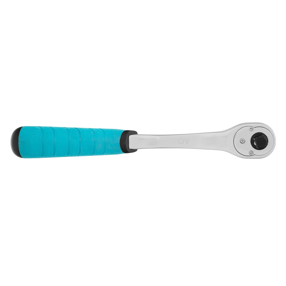 Ключ-трещотка 3/8", CrV, 90 зубьев, усиленный, хром Gross