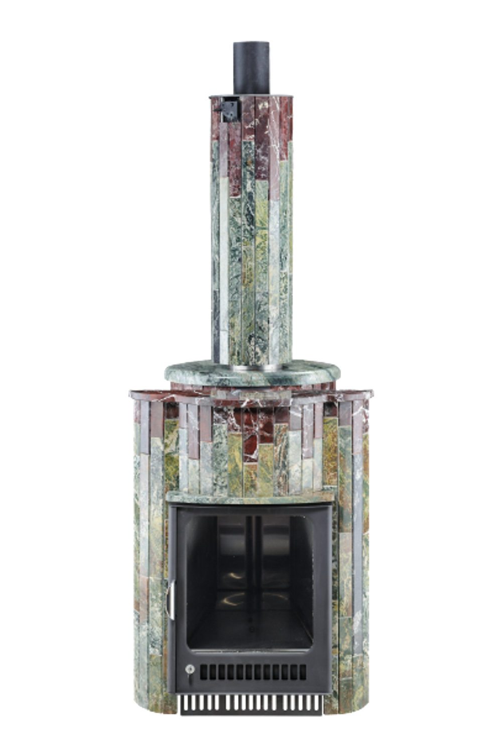 Печь для бани "Оптима" в каменной облицовке