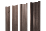 Штакетник П-образный В с прямым резом 0,45 Print Elite White Wood TwinColor