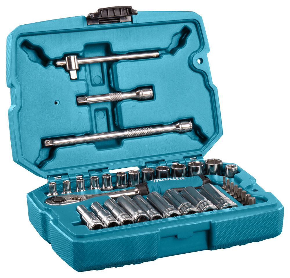 Набор ключей и головок 34 предмета 1/4 Makita B-65567