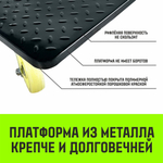 Тележка ручная платформенная металлическая HITCH 600кг 650*1100 колеса нейлоновые 150мм