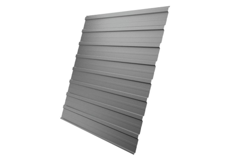 Профнастил C10A 0,5 Satin RAL 9006бело-алюминиевый