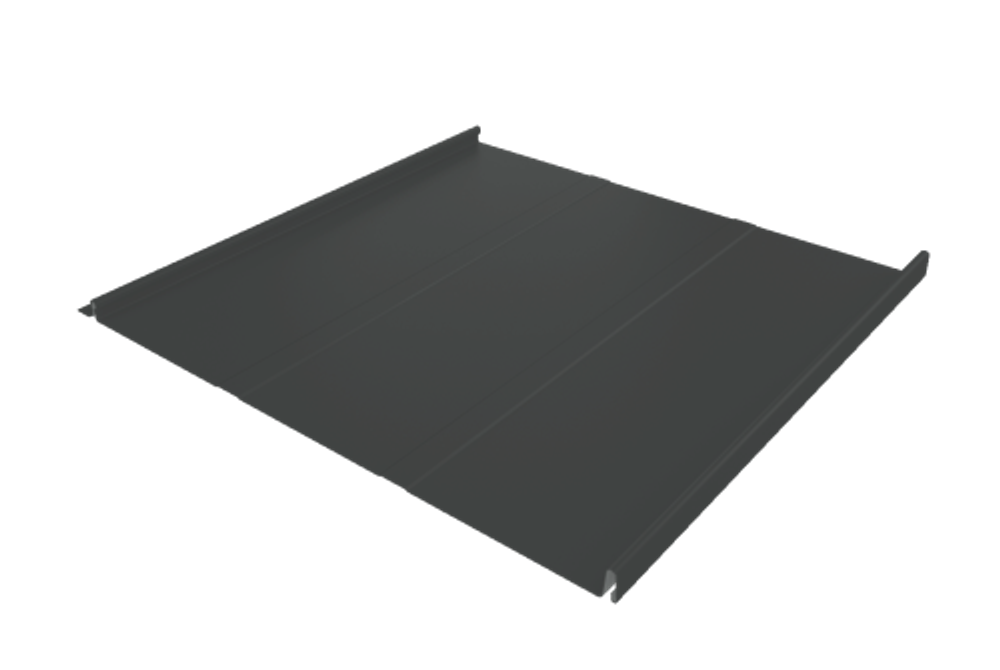 Фальц двойной стоячий Line Grand Line 0,5 Satin Matt TX с пленкой на замках RAL 7016 антрацитово-серый