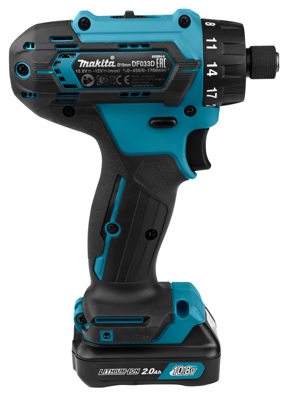 Аккумуляторная дрель-шуруповерт Makita DF033DWAE