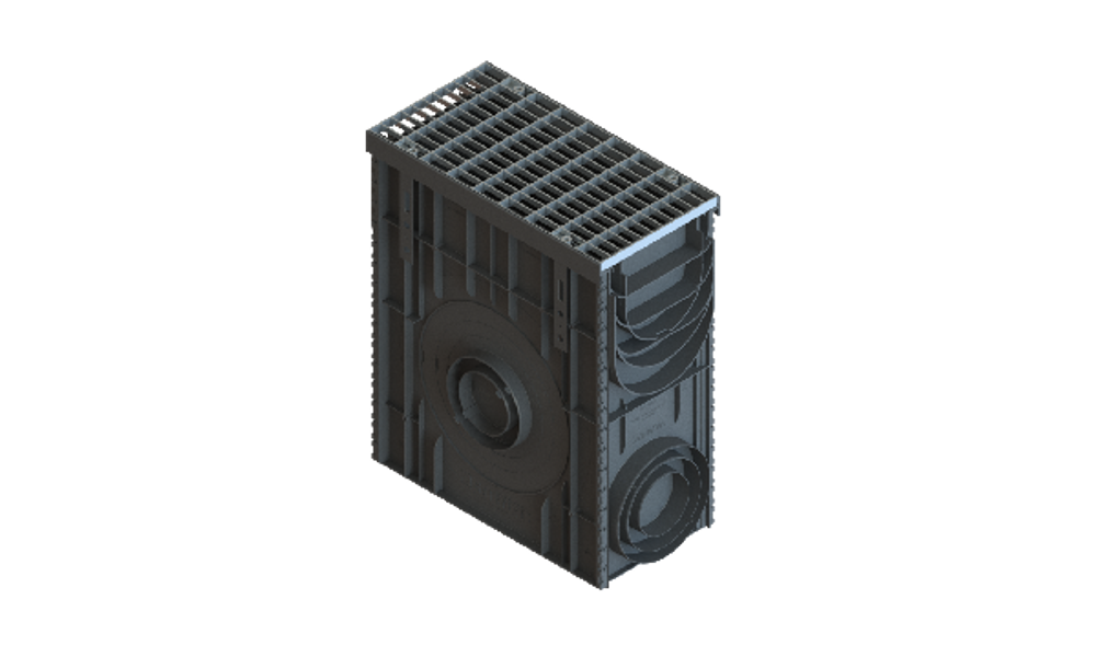 Пескоуловитель PolyMax Drive DN200 H600 с решеткой ячеистой ОС кл.А15 (к-т)