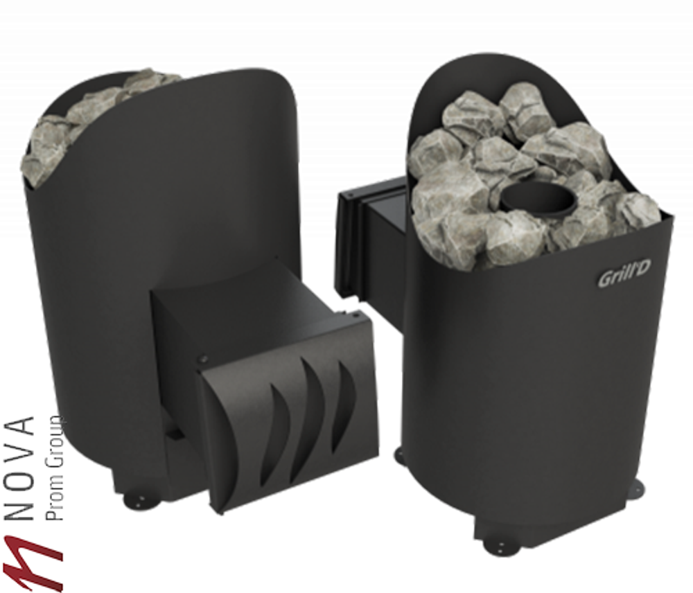 Печь для бани Grill'D Aurora mini Long black
