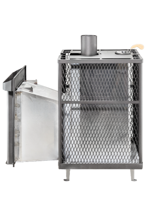 Печь для бани "Квадра" в сетке