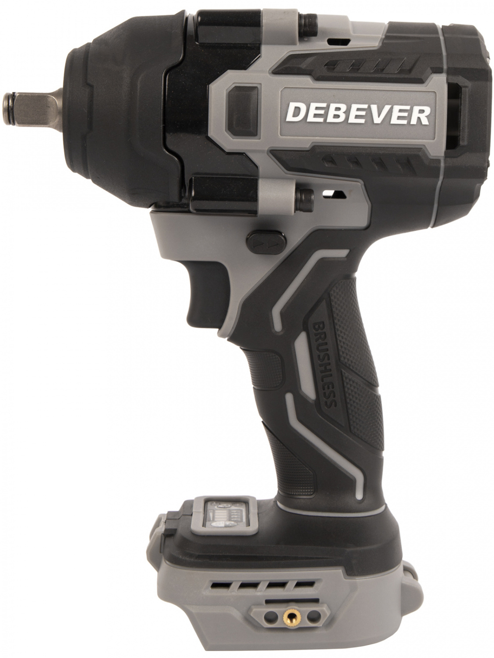 DBE-6348C Гайковерт аккумуляторный DeBever бесщеточный, ударный, квадрат 1/2", 850Nm, 20B