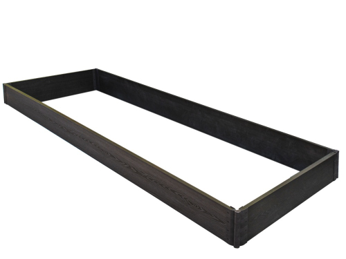 Низкая грядка из ДПК 3*1м h 150мм (металлические углы)