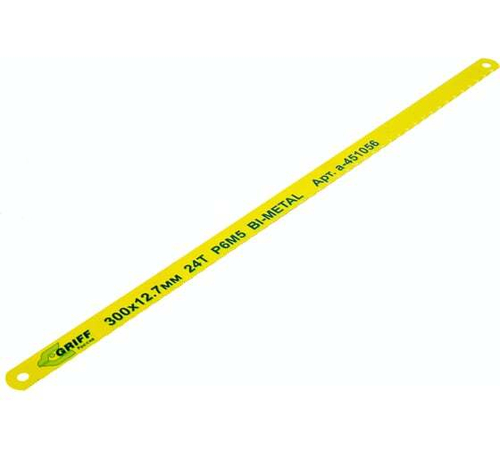 Полотно ножовочное (300x13.0х0.65 мм; 24 зуб/дюйм) GRIFF a451056