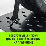 Ремень стяжной автовозный HITCH REGULAR 50мм STF 400 DaN 3000кг 3м резин. контроллер (3шт) 33мм