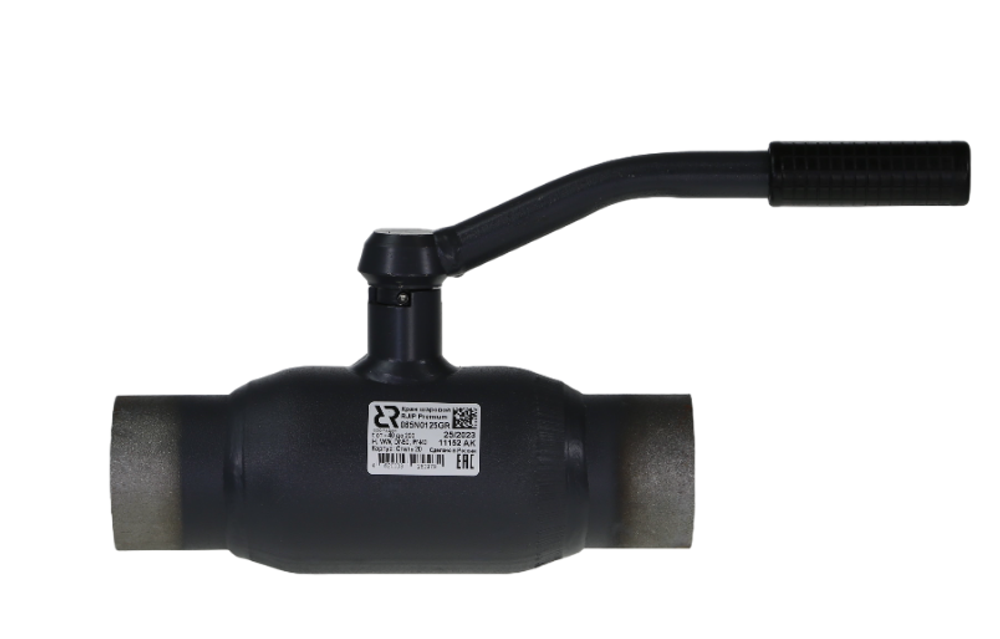 Ридан RJIP Premium 065N0115GR — Кран шаровой WW DN32 PN40 (приварной, с рукояткой, стандартный проход)