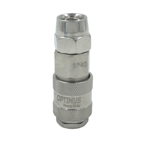 OPT-740SPA Соединение быстросъемное пневматическое с обжимным креплением под шланг 12 мм