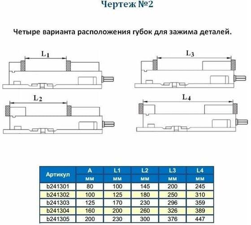 Станочные тиски GRIFF 100мм, 14кг, поворотные, прецизионные, серия QM16 b241301