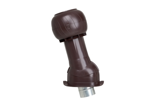 Комплект вентиляции Gervent Statik для кровли Монтеррей 160мм труба изолированная 125мм RAL 8017 шоколадно-коричневый