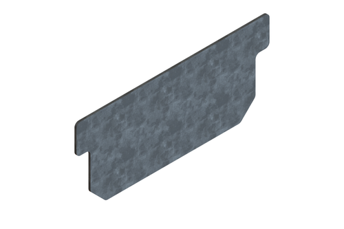 Заглушка стальная оцинкованная для лотка CompoMax Basic DN100 Н60