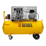 Компрессор воздушный BCI2300/100, ременный привод, 2.3 кВт, 100 литров, 400 л/мин Denzel