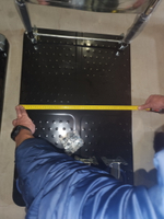 Тележка платформенная 650 кг TOR PH650 (890x590) со складной ручкой (пластиковые колеса 125 мм)