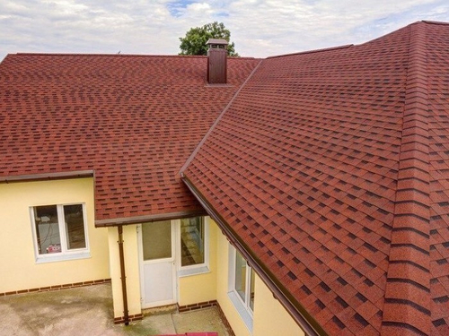 Гибкая черепица ТехноНиколь Shinglas Финская черепица Аккорд Красный 3 м2/упак, упак