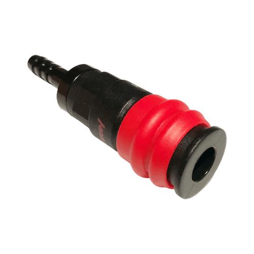 HRS-820SH Композитное пневматическое быстроразъёмное соединение с кр. шланга под ёлочку, Ø 8 мм