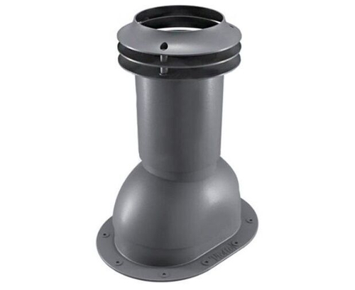 Выход вентиляции канализации для готовой мягкой и фальцевой кровли 335\250\423 серый графит RAL 7024
