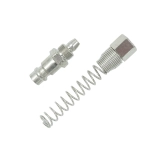 OPT-720PPS Штуцер быстроразъемного соединения пневматического с пружинкой, резьба 1/4"