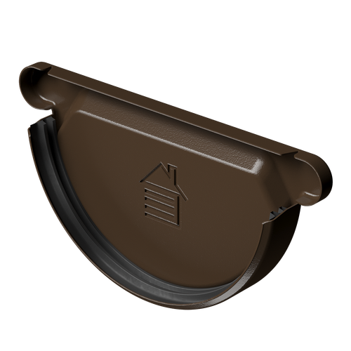 Заглушка желоба Stal Premium, каштан