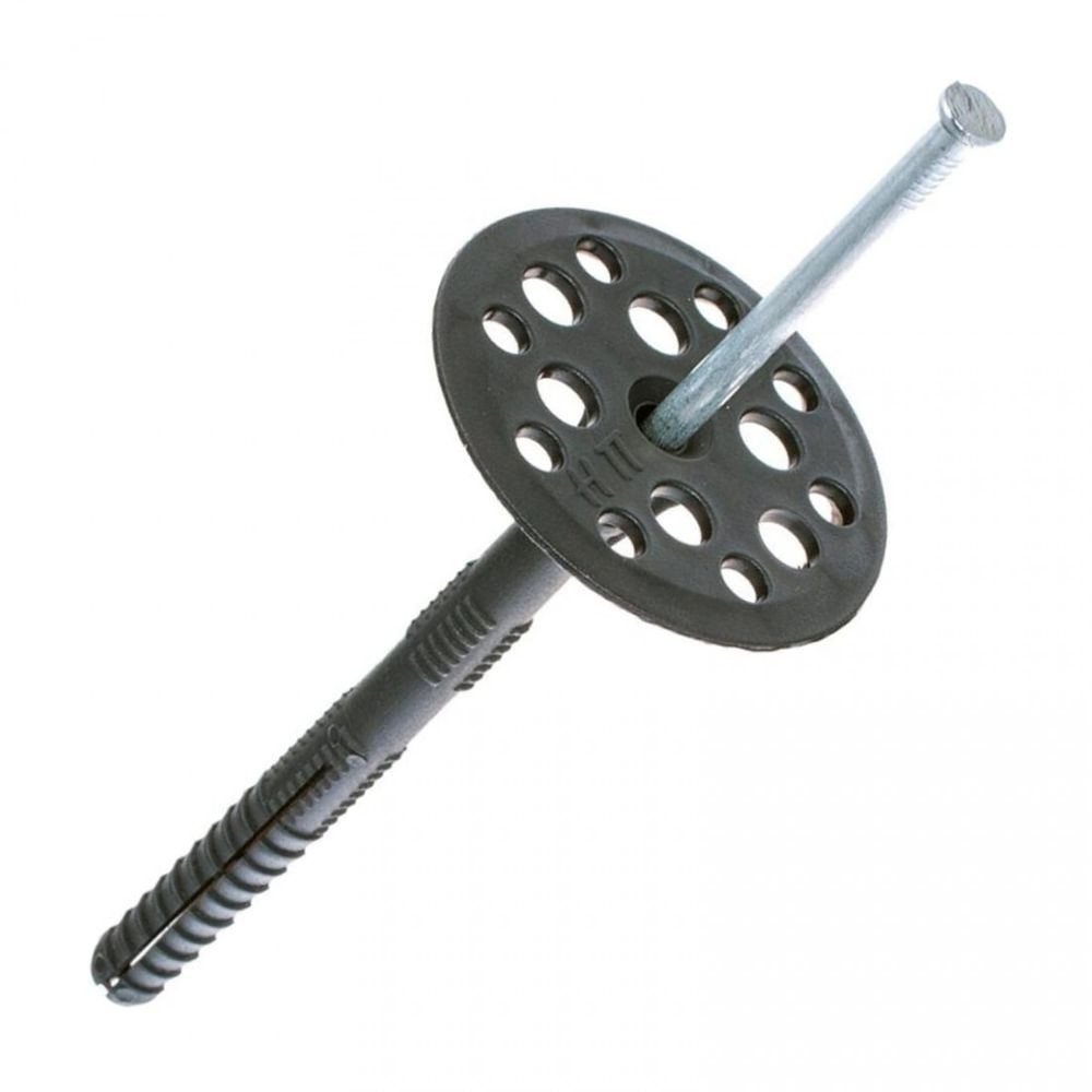 Дюбель для теплоизоляции Стройбат с металлическим гвоздем 10х120 мм, 50 шт/упак