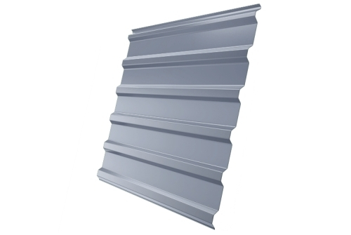 Профнастил C20R 0,5 Satin RAL 9006бело-алюминиевый