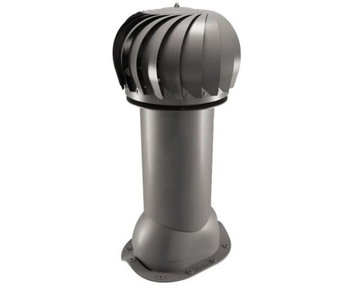 Роторная вентиляция для металлочерепицы d150мм, h-650мм не утепленная, коричневая RAL 8019