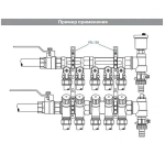 Кронштейн коллекторный двойной 2шт 1" Valtec VTc.130.N.0600