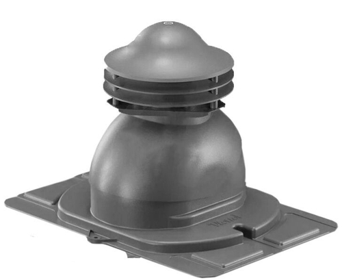 Универсальный выход вентиляции с универсальным проходным элементом 460\334\445 серый графит RAL 7024