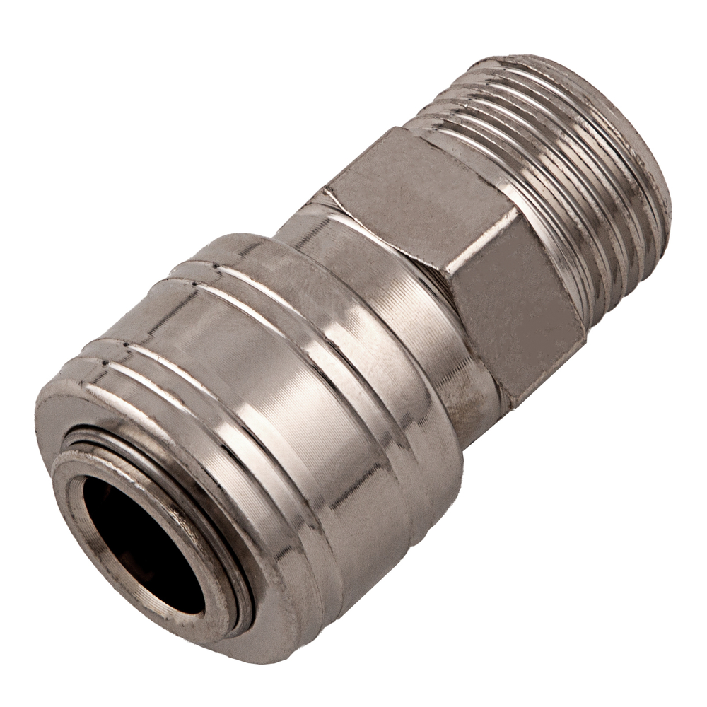 Муфта универсальная быстросъемная ("мама") внешняя резьба 1/2, 1 шт, Stels